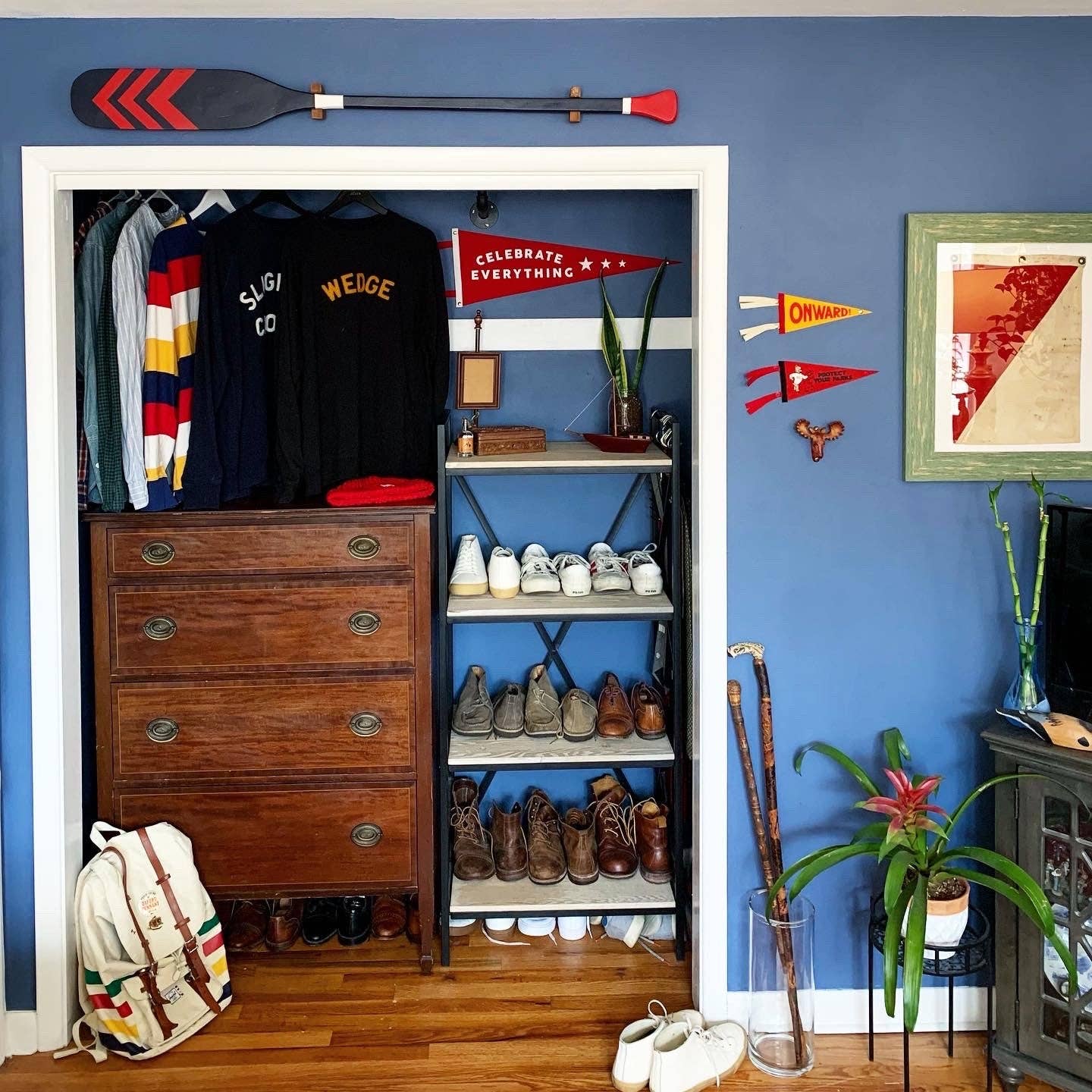 Model room with Celebrate Everything pennant on the wall