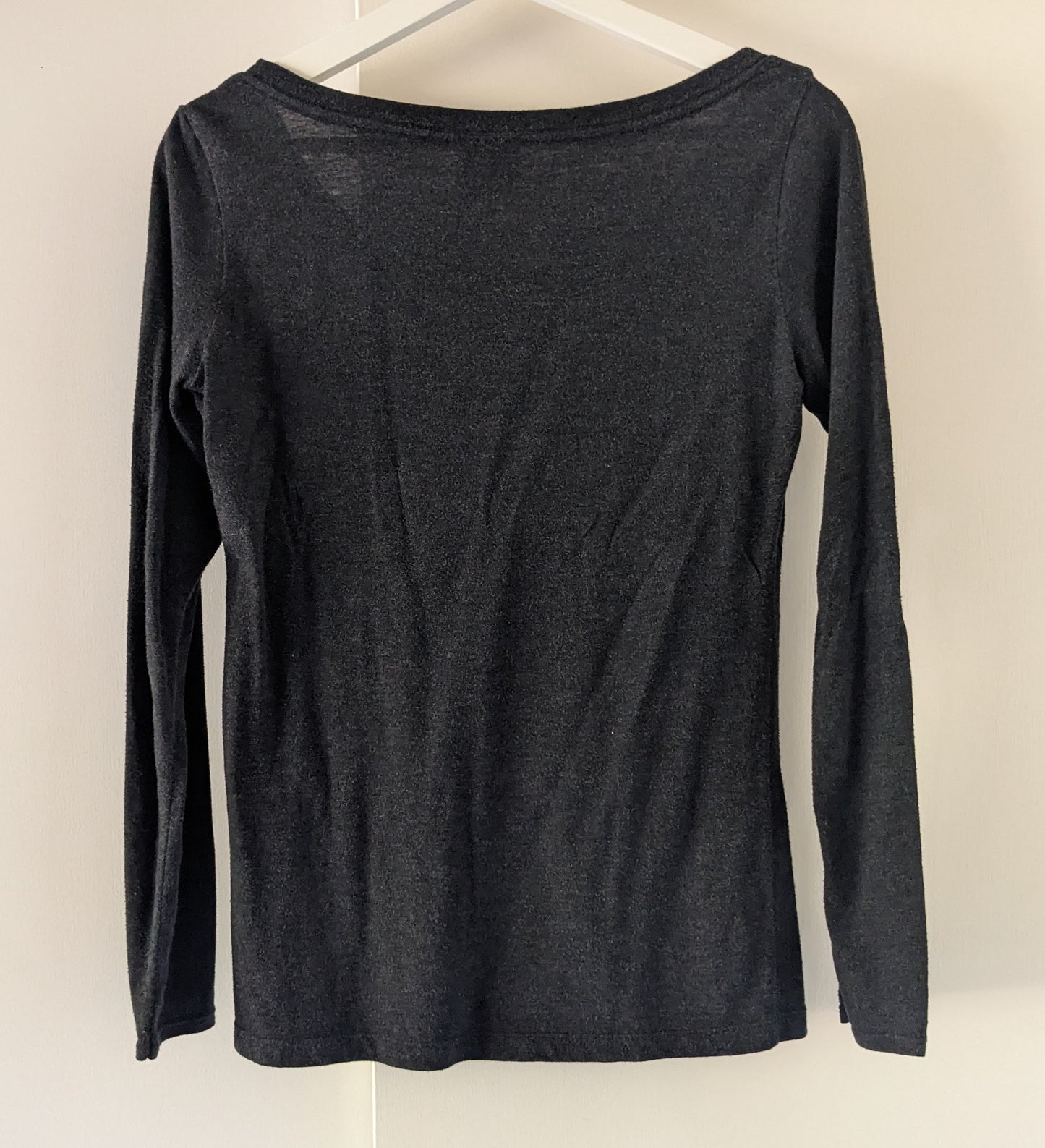 Dark gray Santa Cruz Monarch long sleeve shirt back