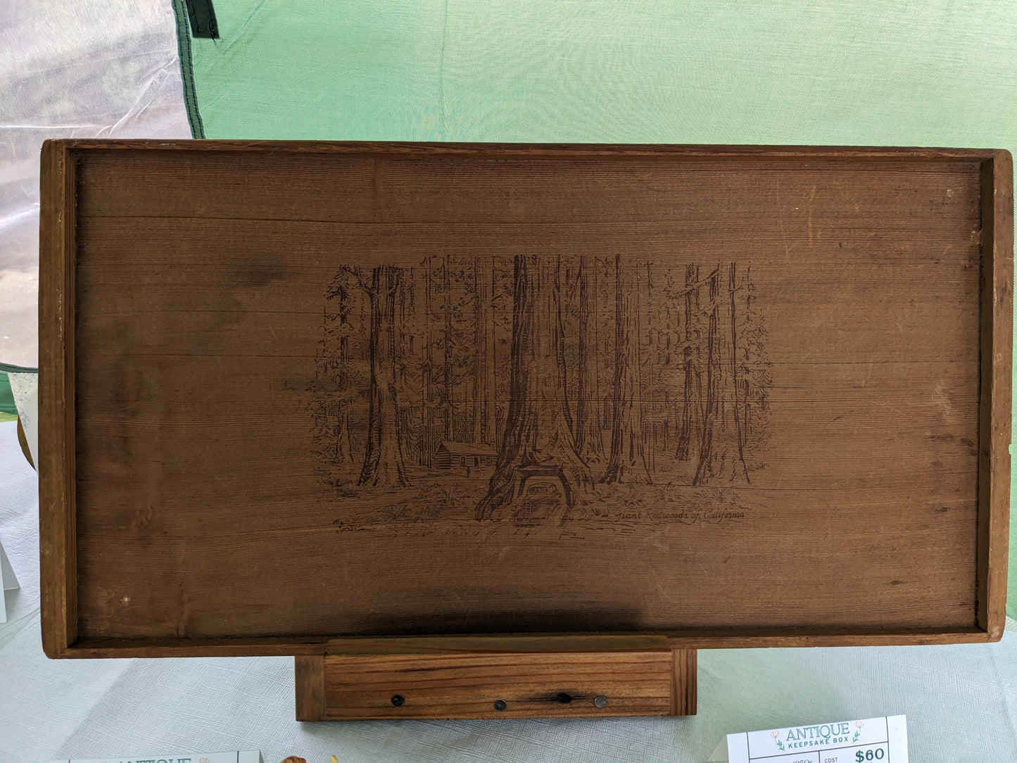Antique Redwood Tray