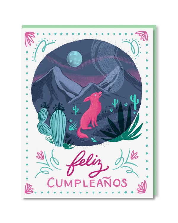 Feliz Cumpleaños Coyote Card