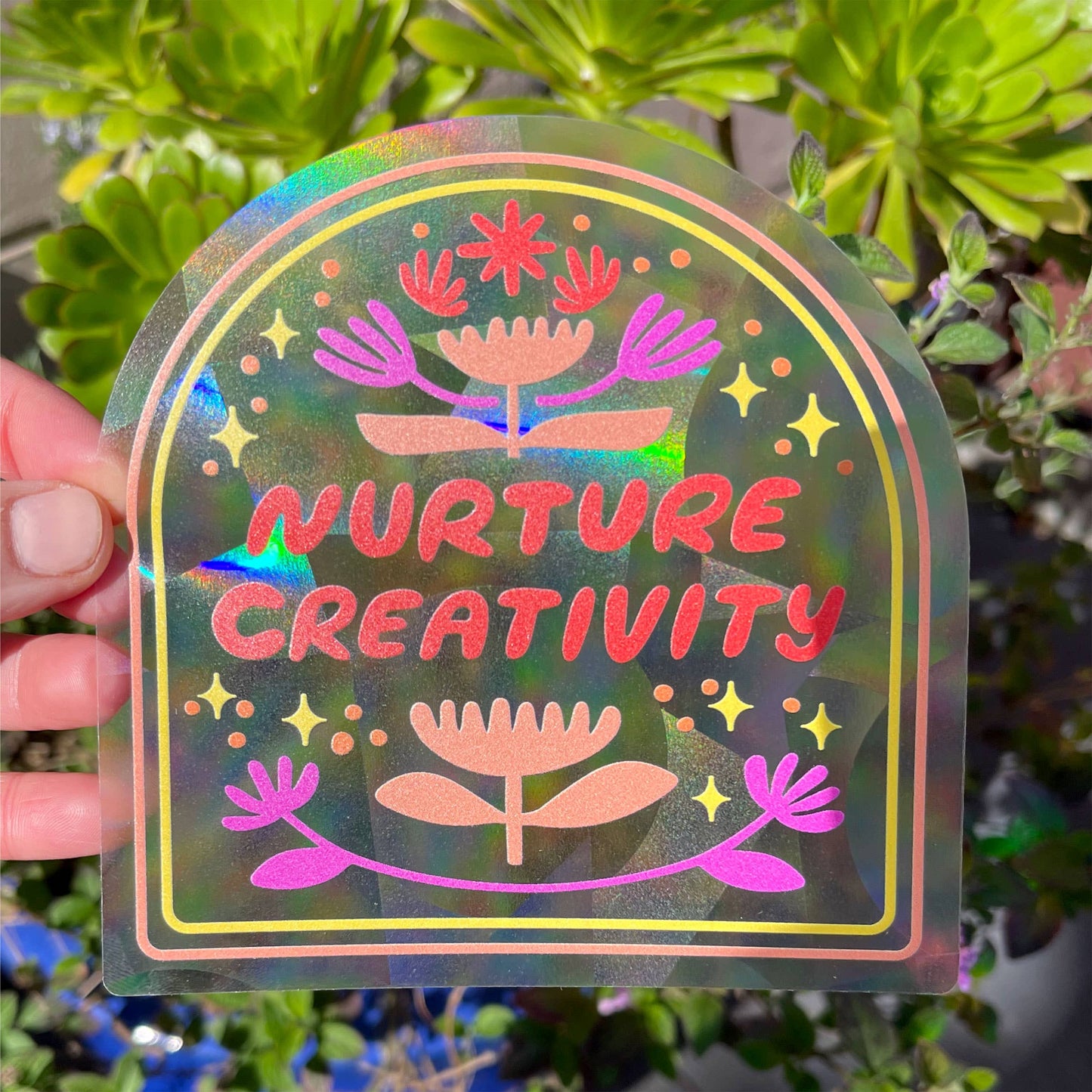 Nurture Creativity Suncatcher Decal