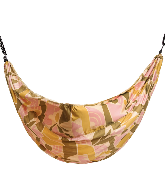 Angel's Landing design Double Hammock in pink, orange and brown by Parks Project