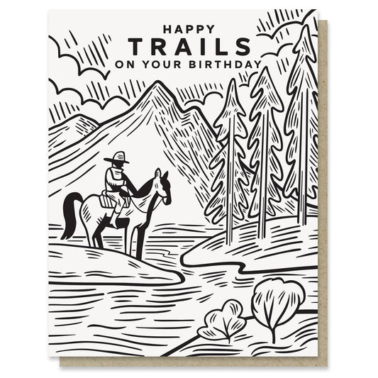 Happy Trails Birthday Card