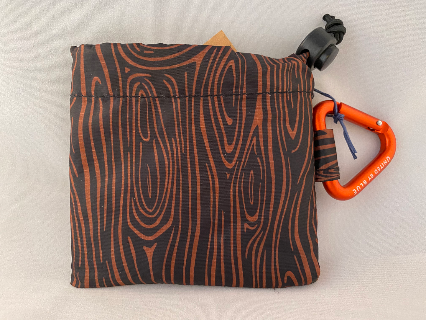 Woodgrain tote packed up by United by Blue