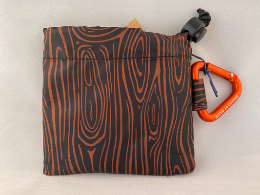 Woodgrain tote packed up by United by Blue