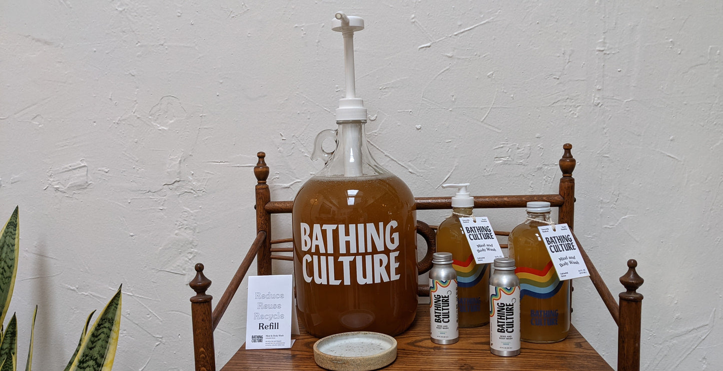 Bathing Culture refill station in Boulder Creek, California