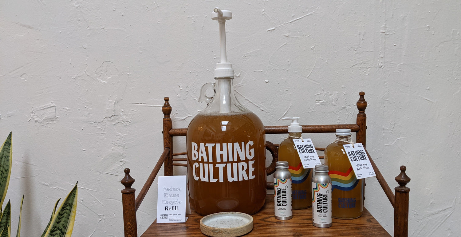 Bathing Culture refill station in Boulder Creek, California