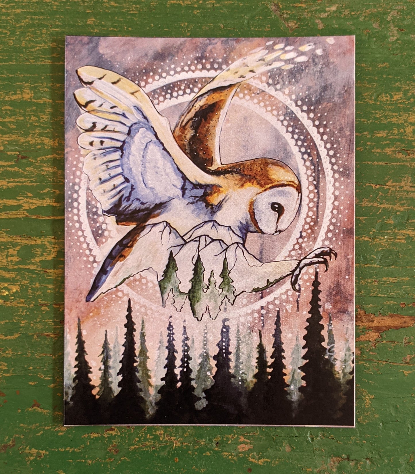 Forest Owl magnet, by Skavenge Art