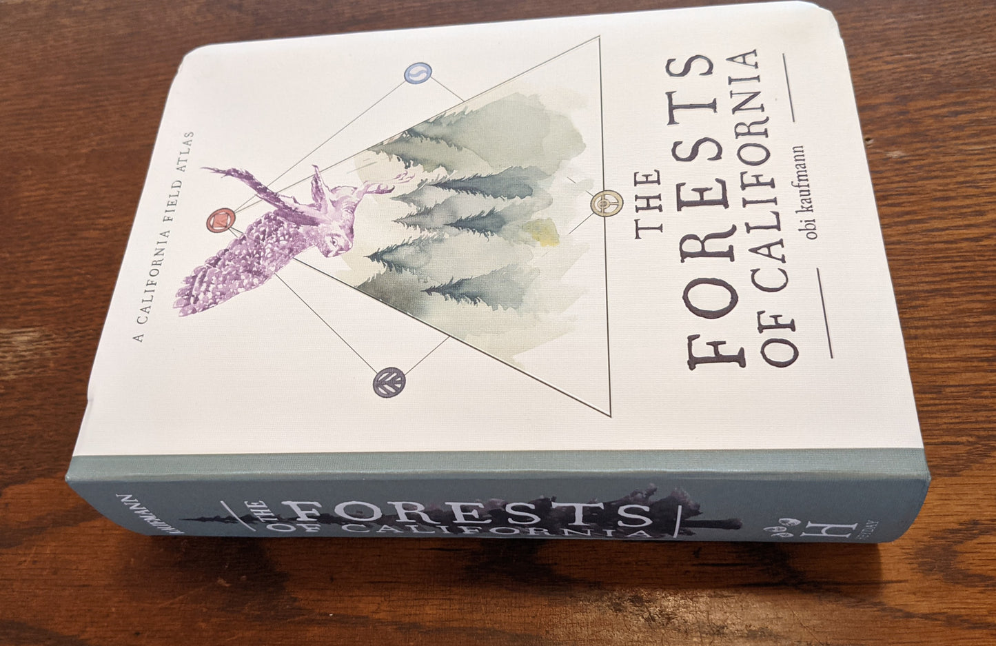 California Field Atlas Forests of California book spine by Obi Kaufmann