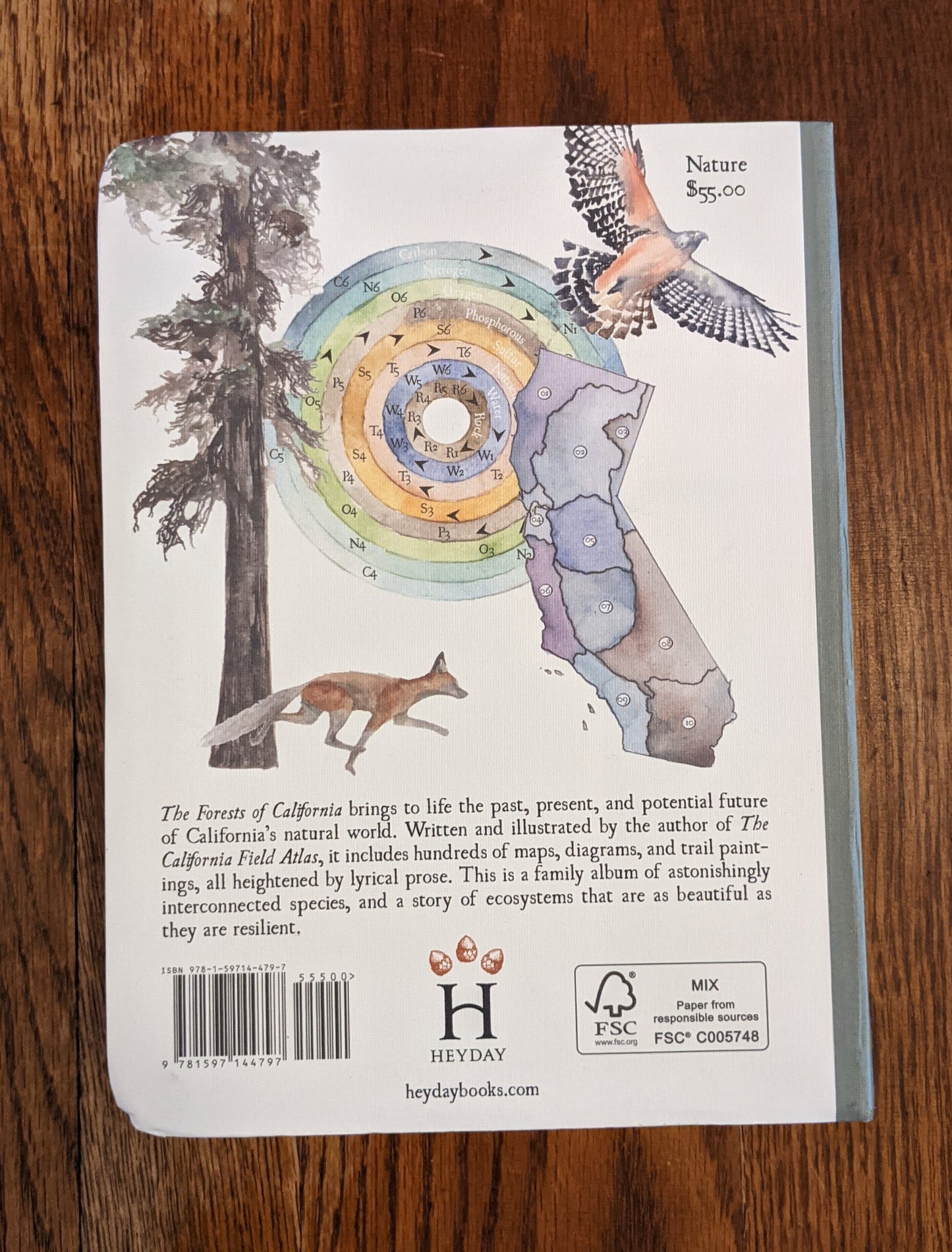 California Field Atlas Forests of California book back cover by Obi Kaufmann