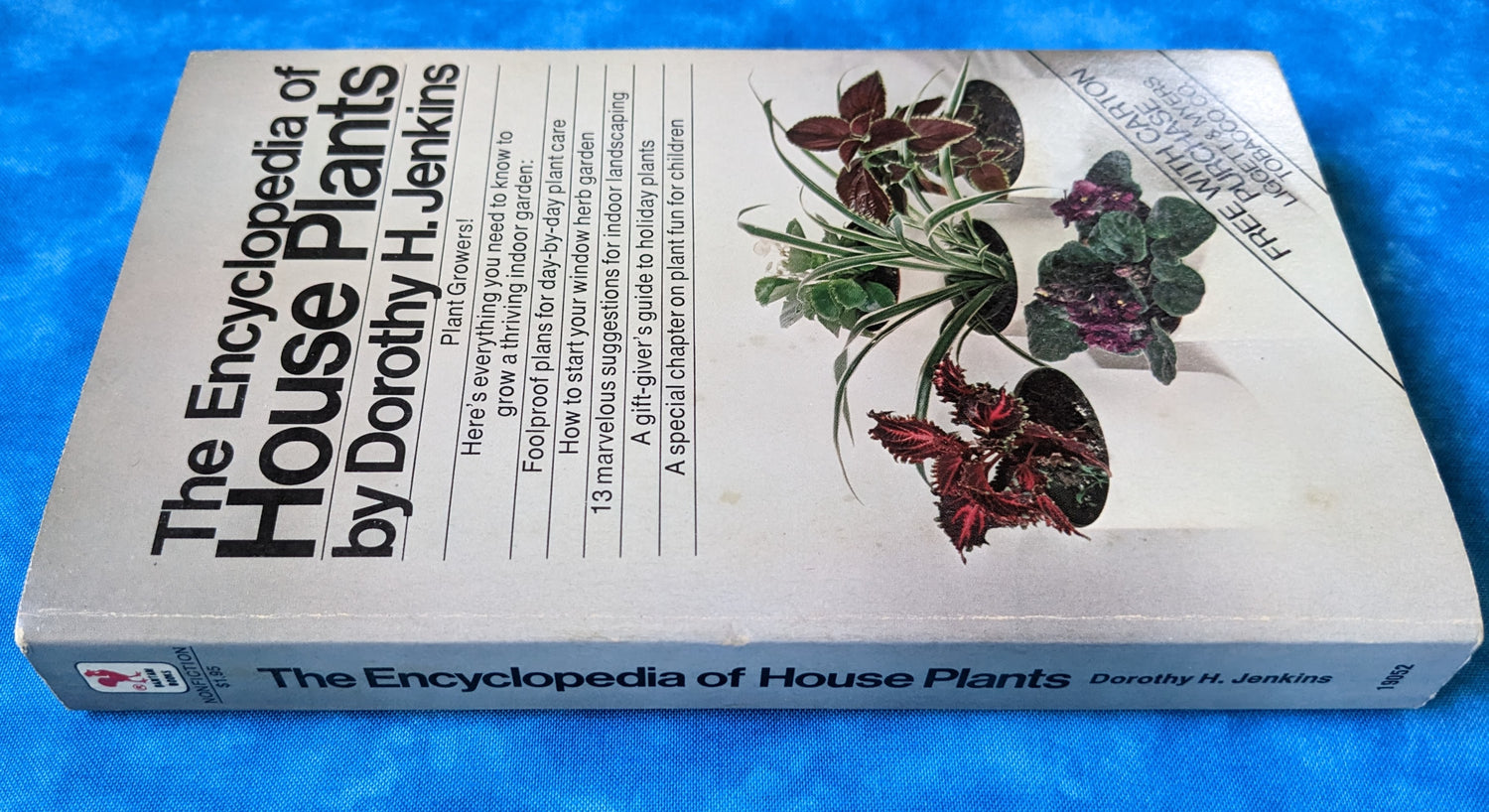 The Encyclopedia of House Plants vintage book spine