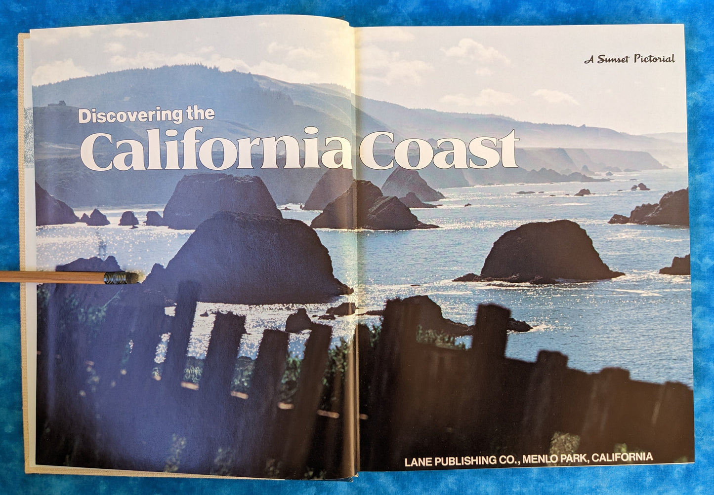 Discovering the California Coast (A Sunset Pictorial) vintage book title page