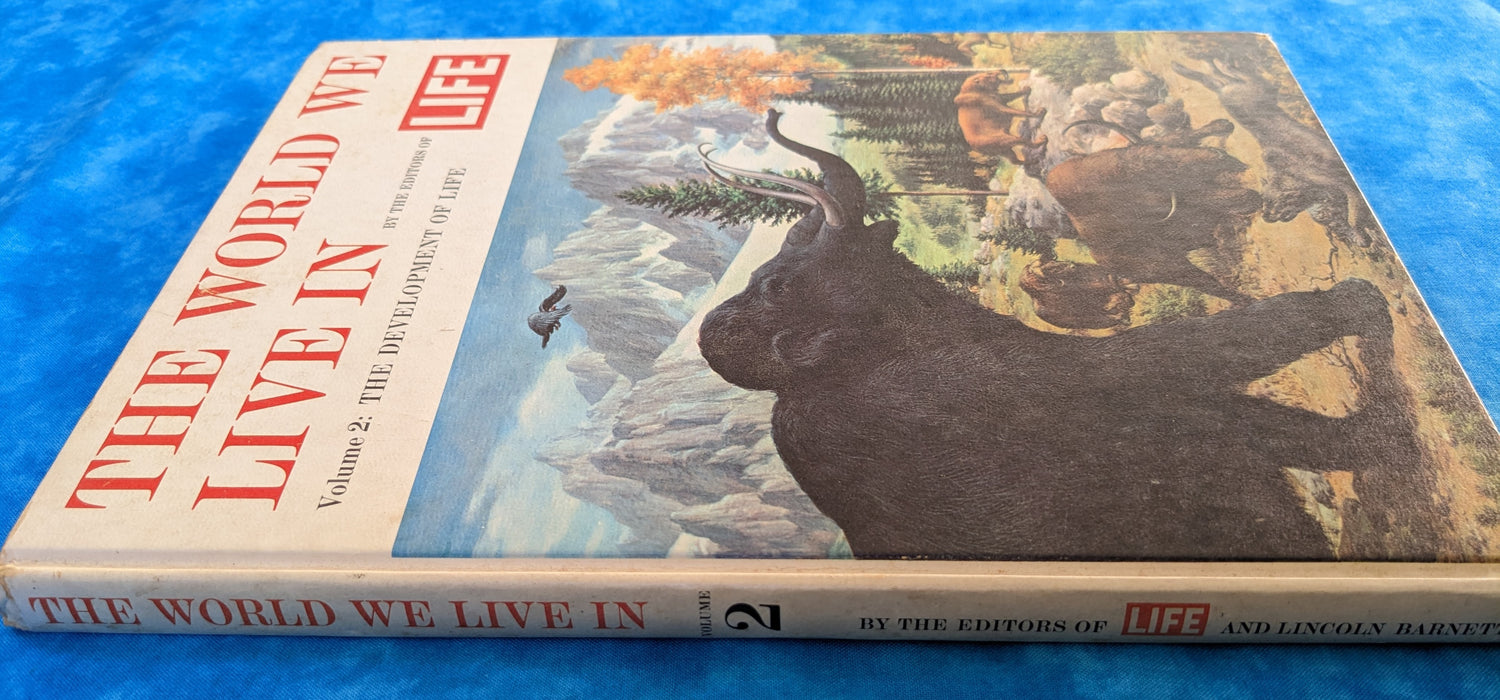 The World We Live In, Part 2: The Development of Life vintage book spine