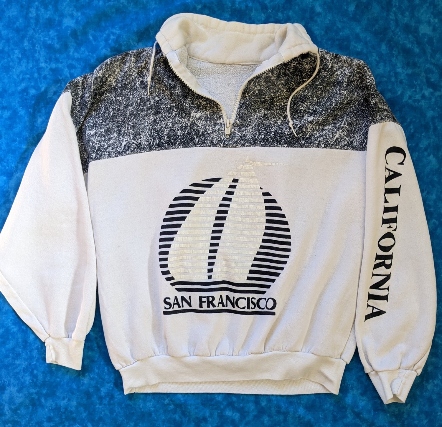 Retro San Francisco California sailboat pullover