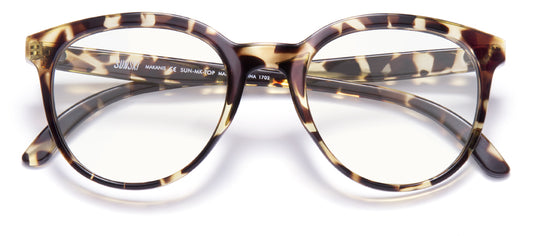 Makani Tortoise Blue Light glasses by Sunski