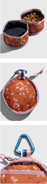 Unfolded dog bowls by United by Blue