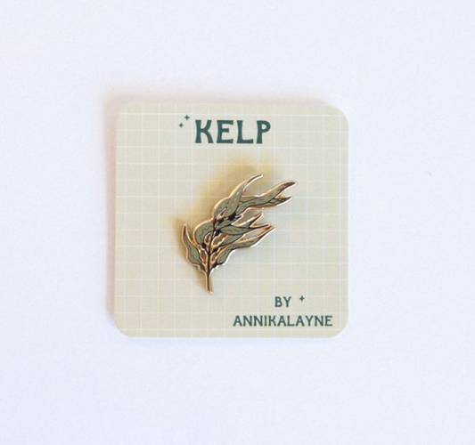 Kelp enamel pin by Annika Layne