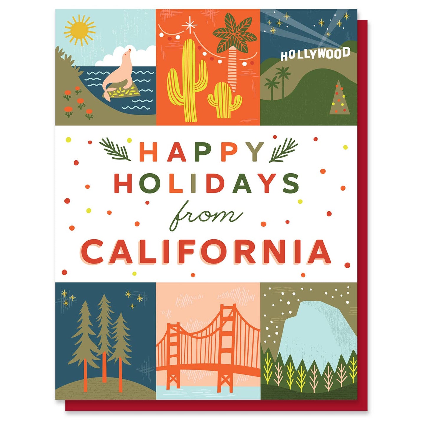 California Holiday Grid Card