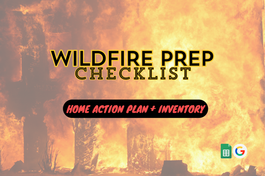 Wildfire Prep checklist Home Action plan and inventory