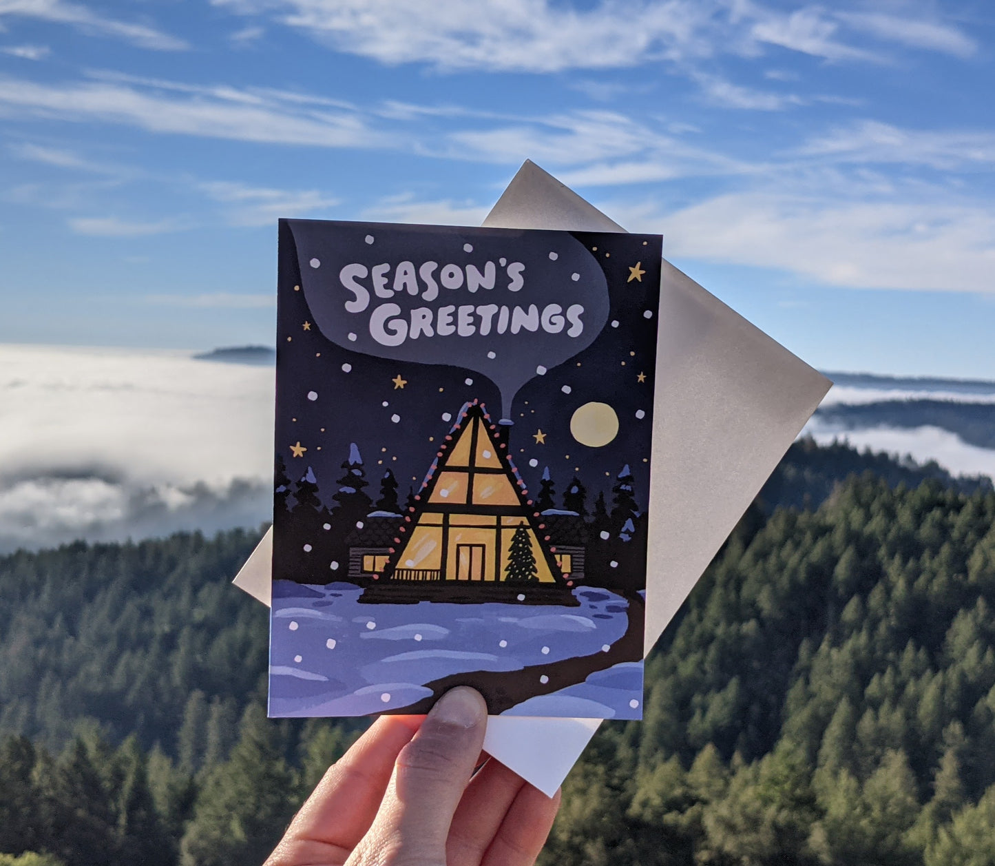 Cabin Holiday Card