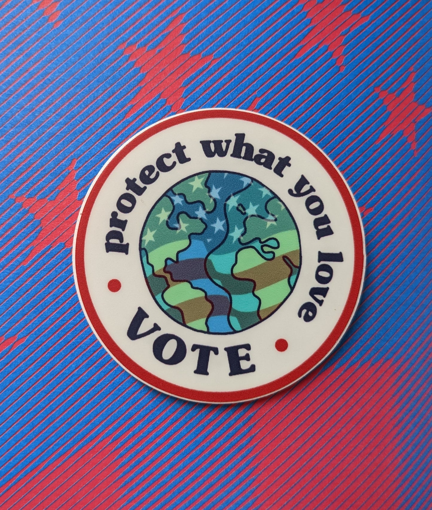 Protect + Vote sticker