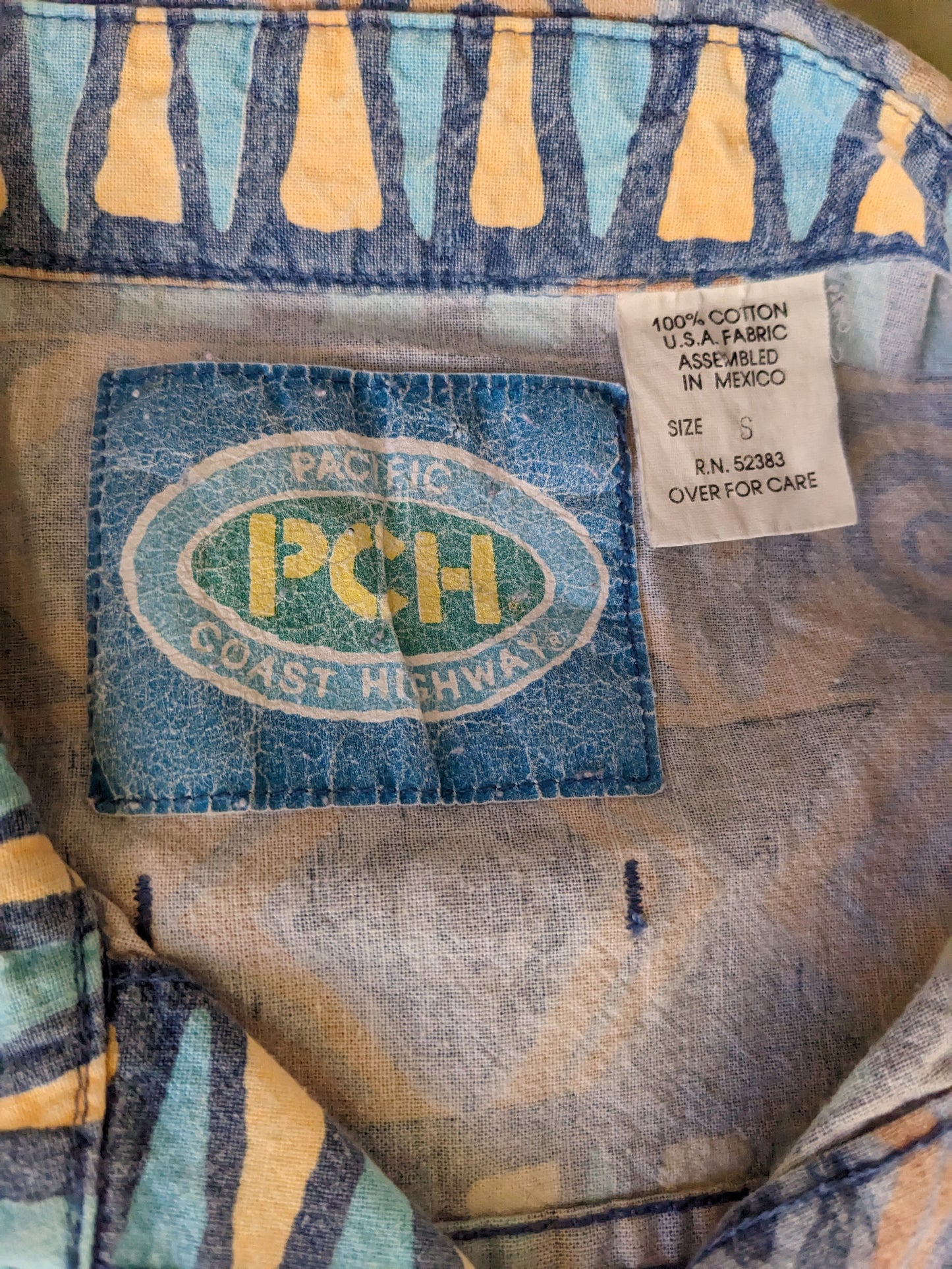 PCH button-up tag