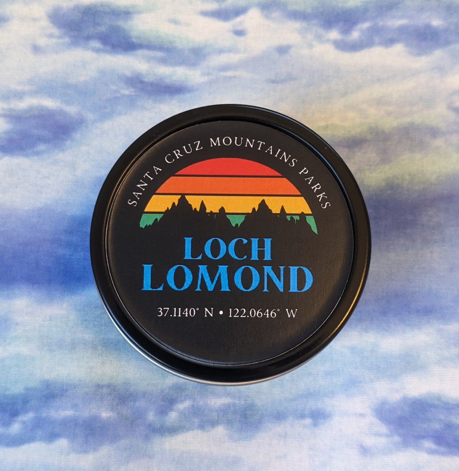 Loch Lomond travel tin candle