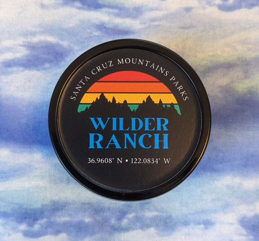 Wilder Ranch travel tin candle