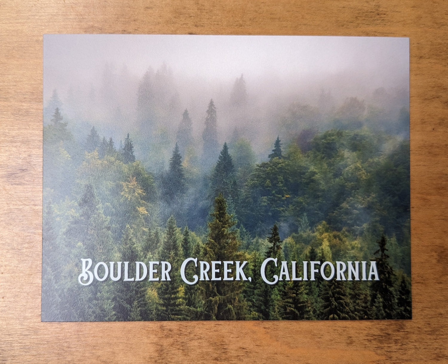 Boulder Creek California postcard