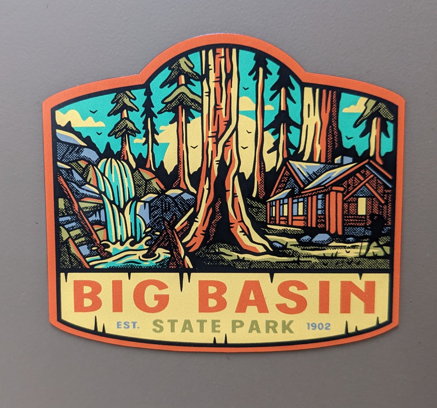 Big Basin Redwoods state park magnet, established in 1902