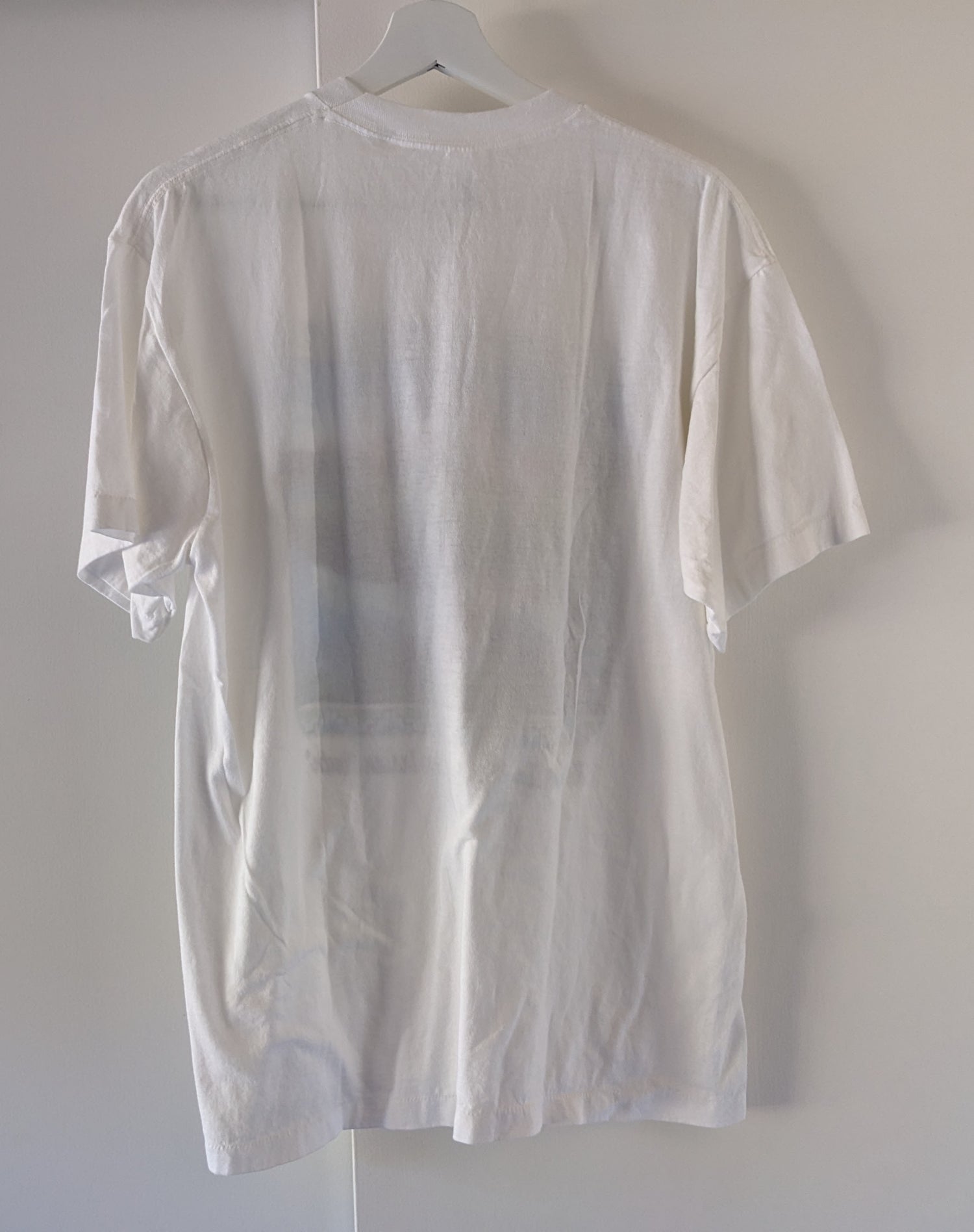 White shirt with Running Horses graphic plain back