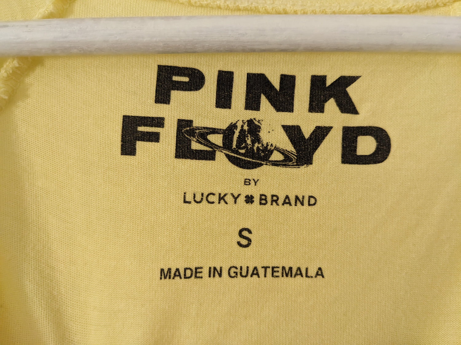 Yellow Pink Floyd tag by Lucky Brand