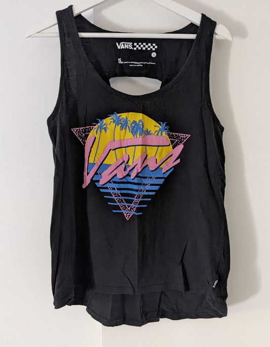 Black Vans retro tanktop