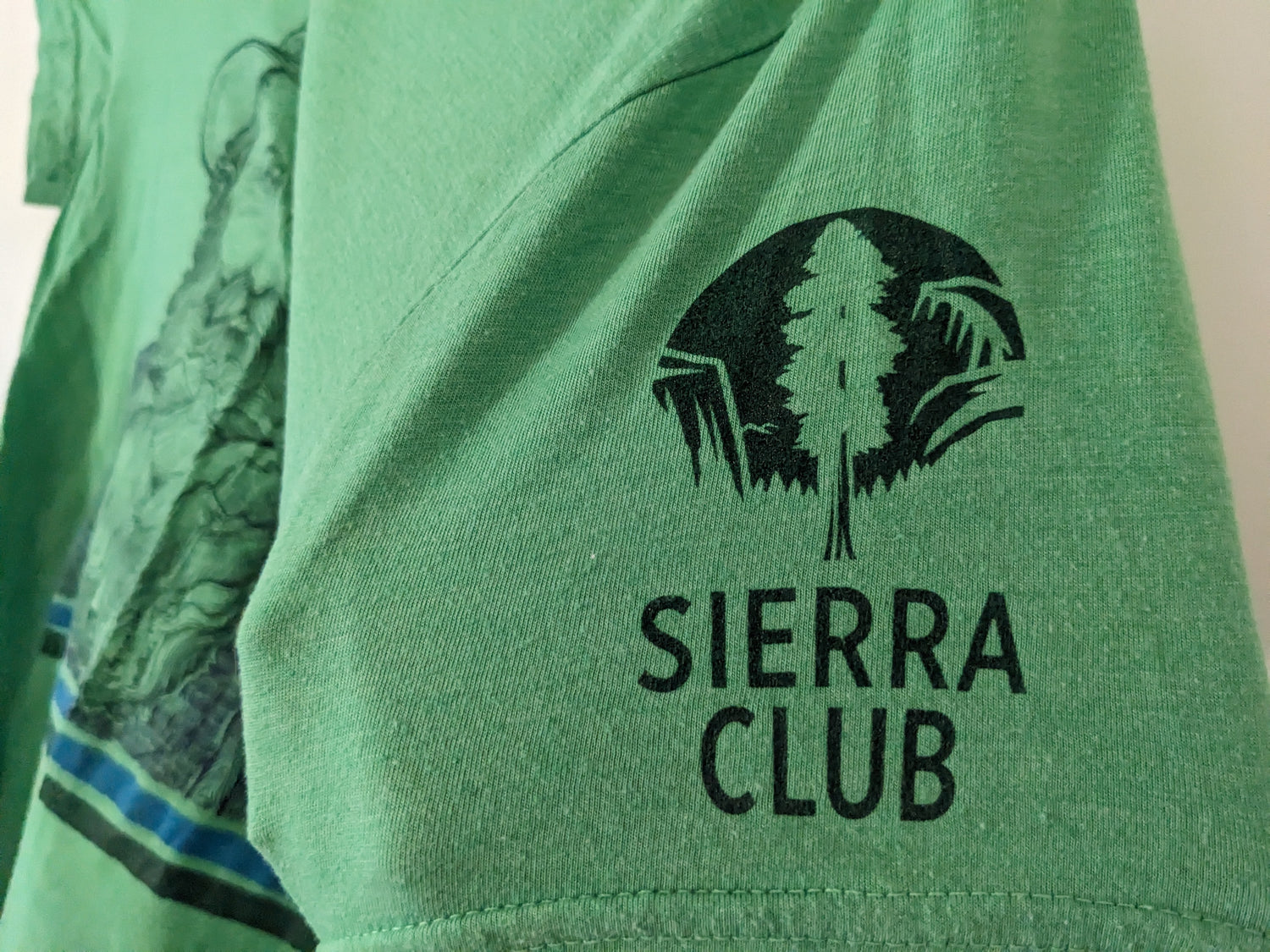 Sierra Club logo on sleeve