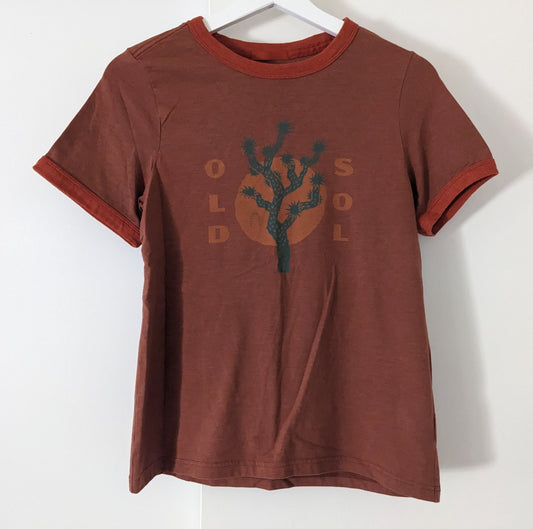 Burnt Orange Old Sol Joshua Tree Ringer tee