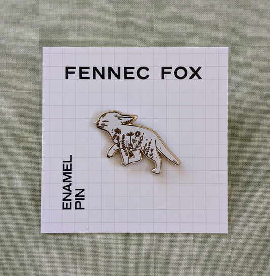 Fennec Fox hard enamel pin