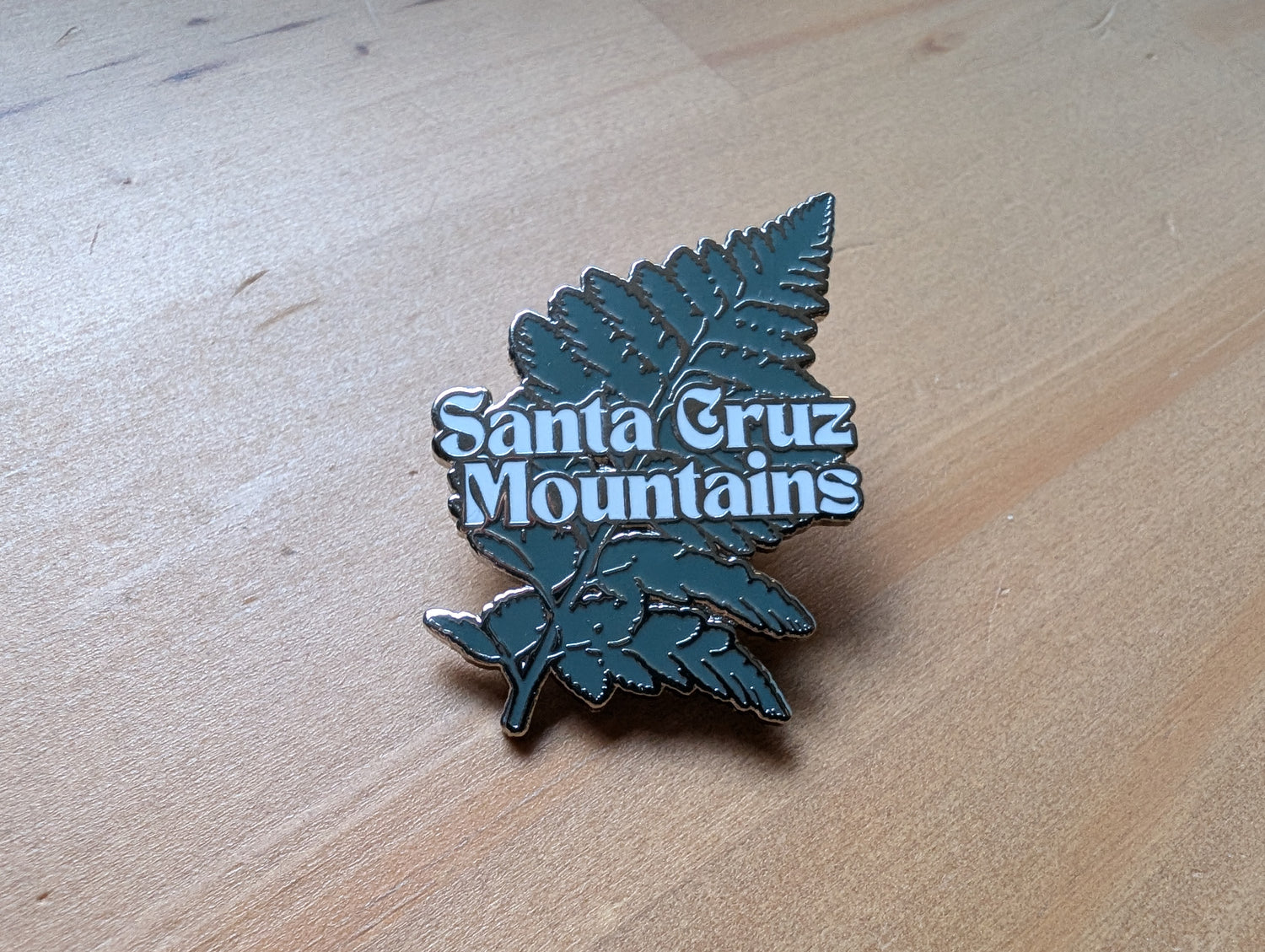 Santa Cruz Mountains pin by Mountain Talk with Fern design