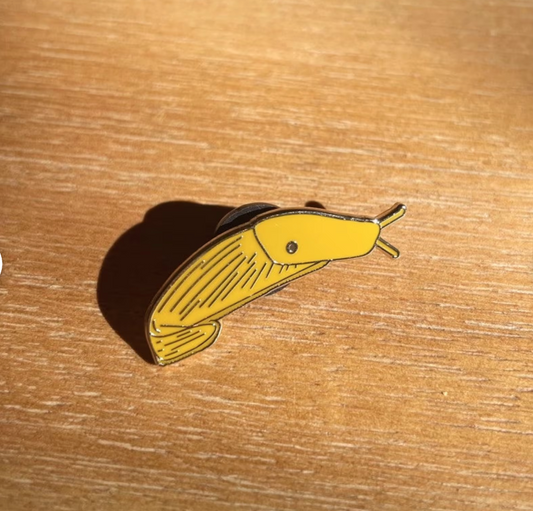 Banana slug hard enamel pin