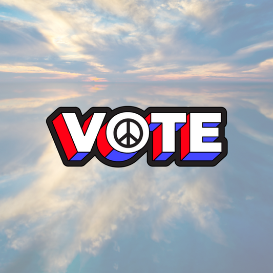 Vote Peace Temp Tattoo