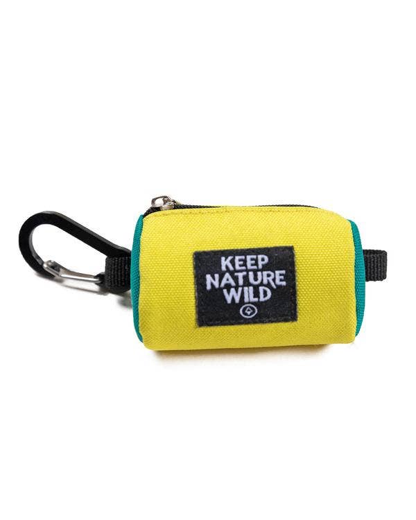 Dog bag dispenser in yellow by Keep Nature Wild