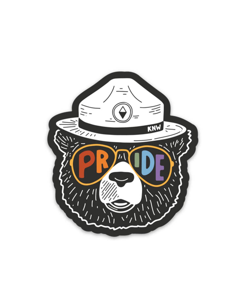 Pride Ranger bear sticker by Keep Nature Wild