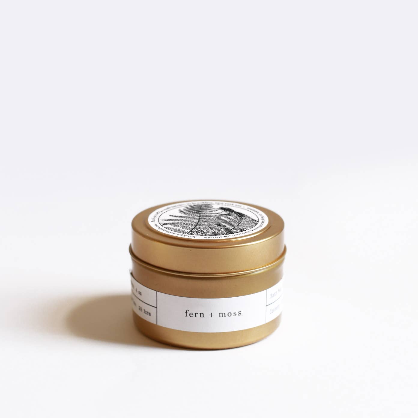 Fern and Moss travel tin candle by Brooklyn Candle Studio