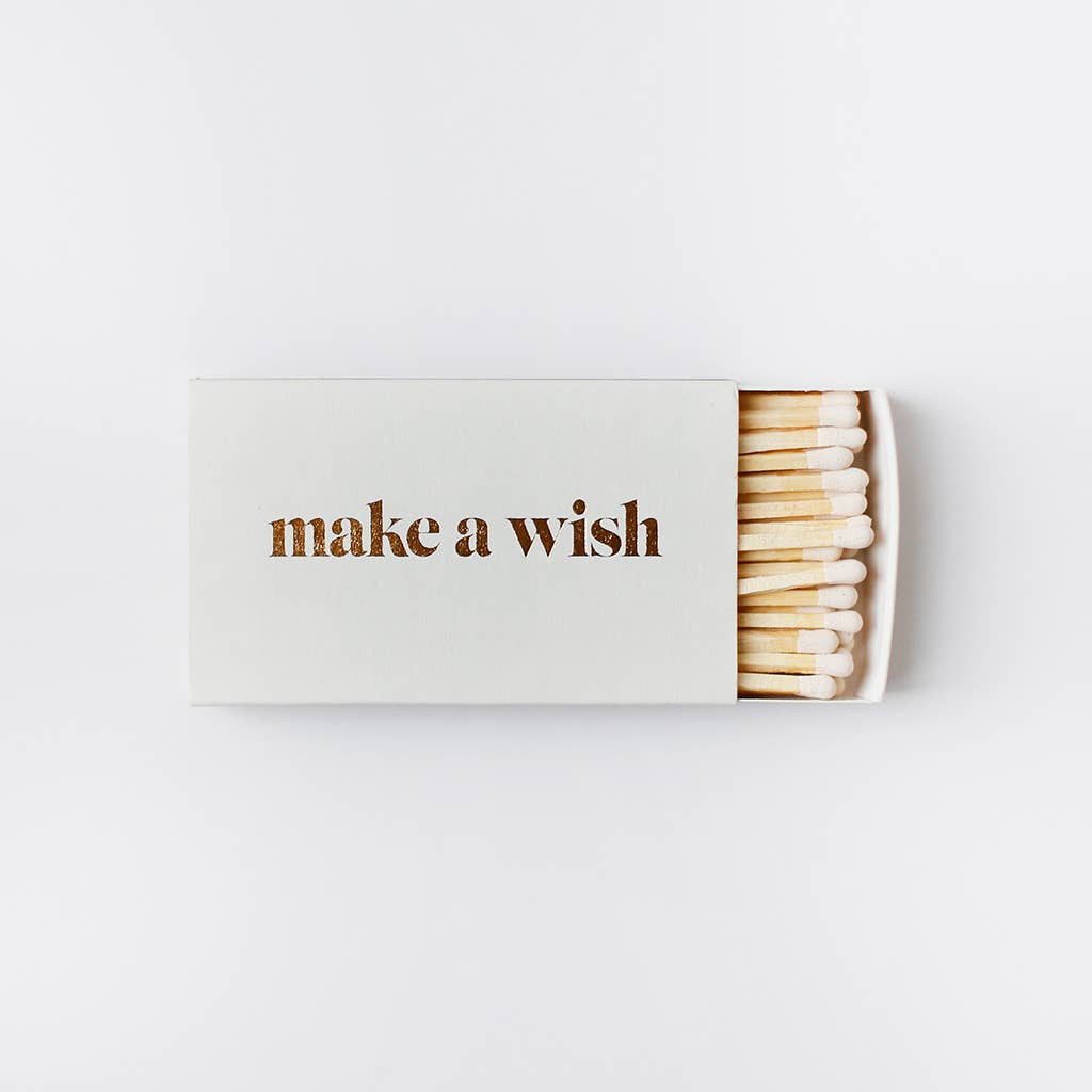 XL Statement matches by Brooklyn Candle Studio - Make a Wish in Sage