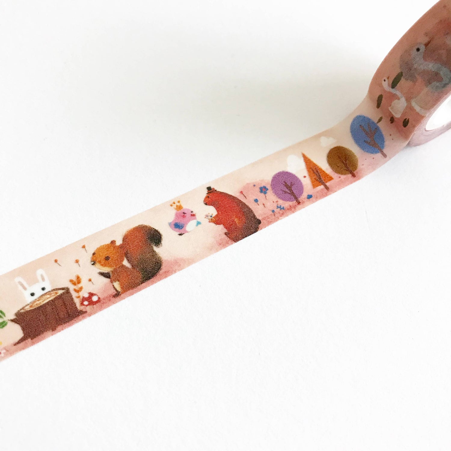 Forest animals washi tape, by Little Red House