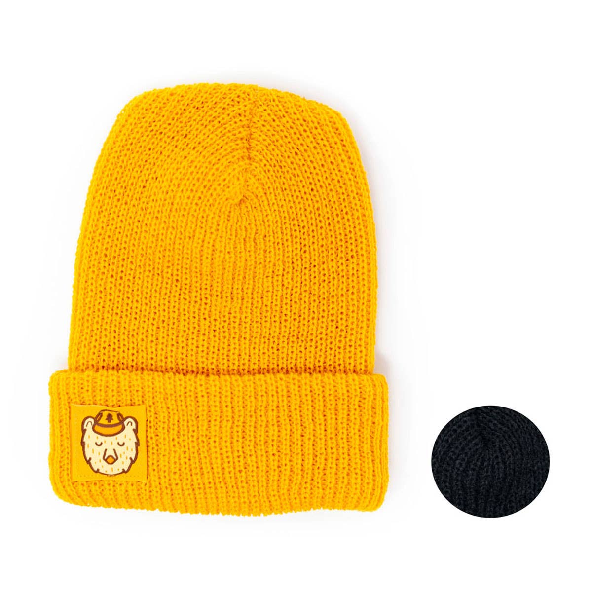 Mustard yellow or black ranger beanie from Ello There