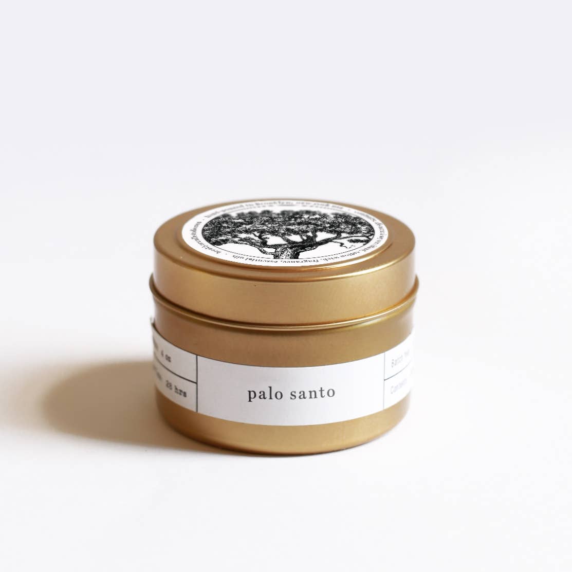 Palo Santo travel tin candle by Brooklyn Candle Studio