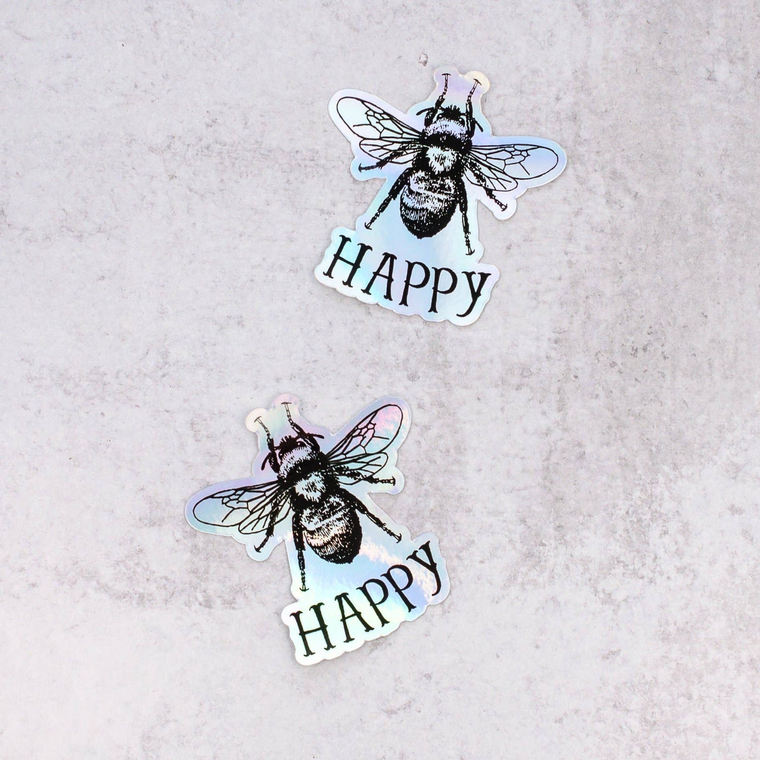 Bee Happy holographic sticker by Bee Happy Today
