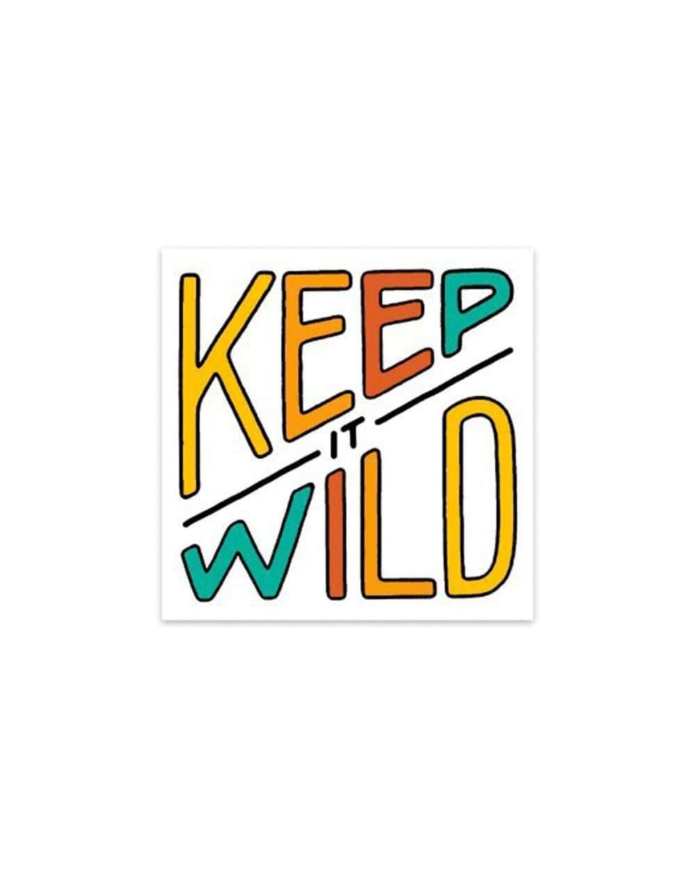Keep it Wild square sticker by Keep Nature Wild