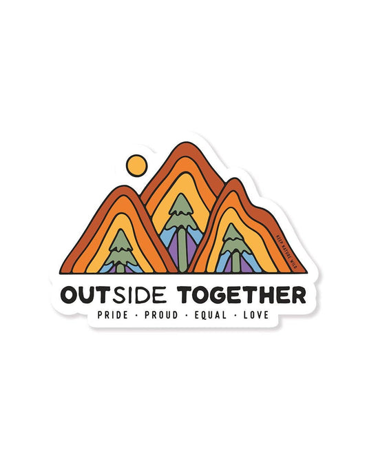 Outside Together Rainbow forest sticker by Keep Nature Wild