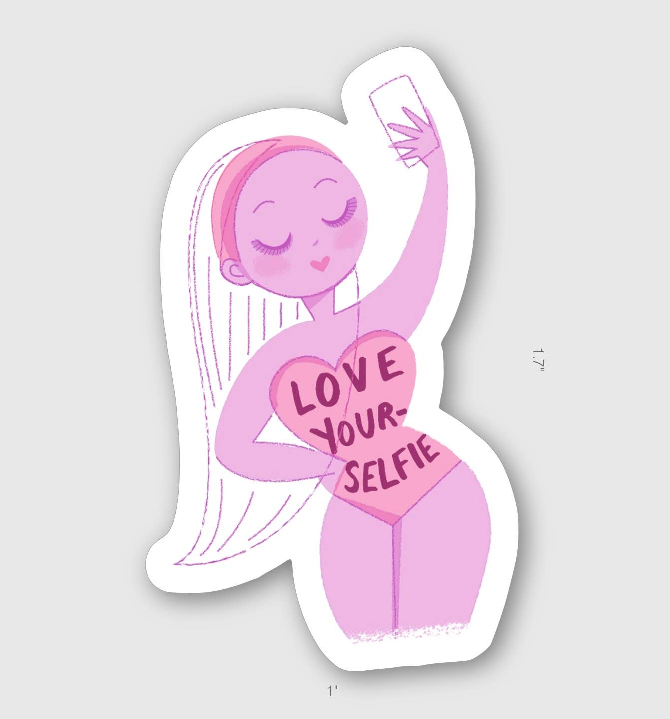 Love your Selfie sticker by Nicole Marie Paperie
